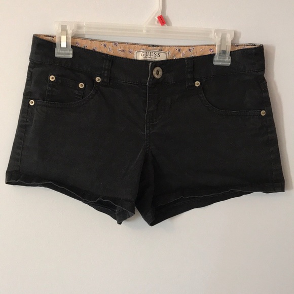 Guess black shorts Clearance